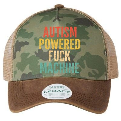 Autism Powered Fck Machine Vintage Autism Awareness Legacy Tie Dye Trucker Hat