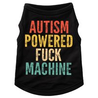 Autism Powered Fck Machine Vintage Autism Awareness Doggie Tank