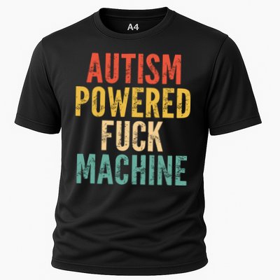Autism Powered Fck Machine Vintage Autism Awareness Performance Shirt