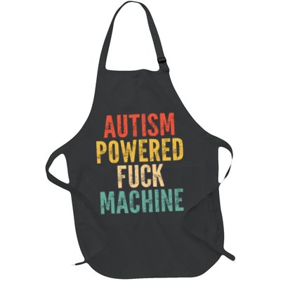 Autism Powered Fck Machine Vintage Autism Awareness Apron