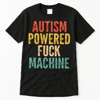 Autism Powered Fck Machine Vintage Autism Awareness Tall T-Shirt