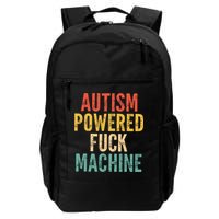 Autism Powered Fck Machine Vintage Autism Awareness Backpack
