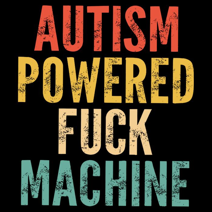 Autism Powered Fck Machine Vintage Autism Awareness Button