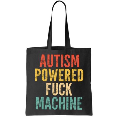 Autism Powered Fck Machine Vintage Autism Awareness Bag