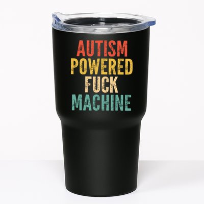 Autism Powered Fck Machine Vintage Autism Awareness Tumbler