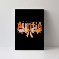 Auntie Pumpkin Fall Coquette Bow Thanksgiving Mom Canvas