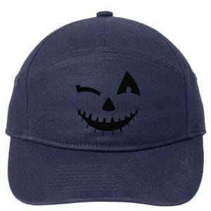 Adult Pumpkin Funny Halloween Jackolantern Costume 7-Panel Snapback Hat