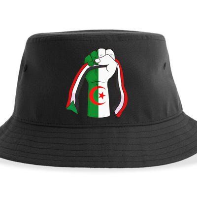 Algerian Palestinian Flag Algeria Stand With Palestine Sustainable Bucket Hat