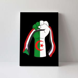 Algerian Palestinian Flag Algeria Stand With Palestine Canvas