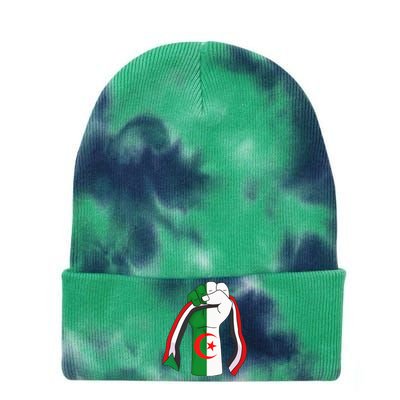 Algerian Palestinian Flag Algeria Stand With Palestine Tie Dye 12in Knit Beanie