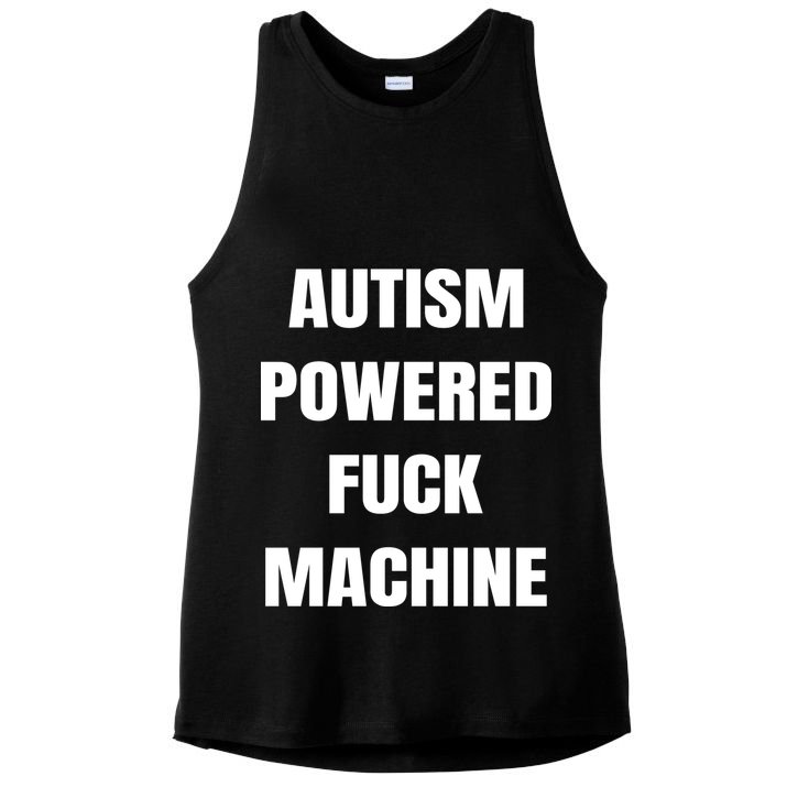 Autism Powered Fuck Machine Ladies PosiCharge Tri-Blend Wicking Tank