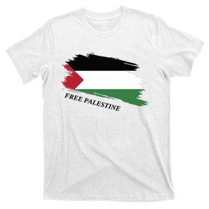 Adult Palestine Flag Free Palestine T-Shirt