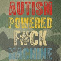 Autism Powered Fck Machine Retro Health Legacy Tie Dye Trucker Hat
