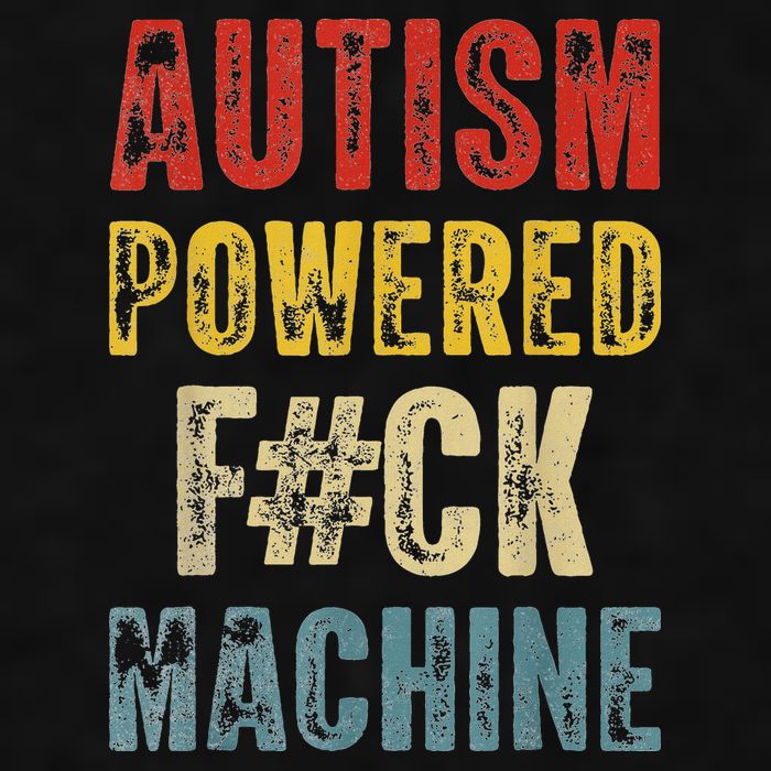 Autism Powered Fck Machine Retro Health Ladies PosiCharge Tri-Blend Wicking Tank