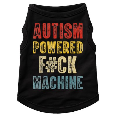 Autism Powered Fck Machine Retro Health Doggie Tank