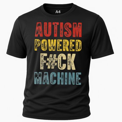 Autism Powered Fck Machine Retro Health Performance Shirt