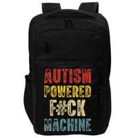 Autism Powered Fck Machine Retro Health Impact Tech Backpack
