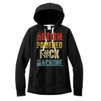 Autism Powered Fck Machine Retro Health Women's Fleece Hoodie
