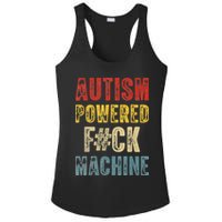 Autism Powered Fck Machine Retro Health Ladies PosiCharge Competitor Racerback Tank