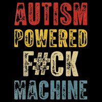 Autism Powered Fck Machine Retro Health Cooling Performance Long Sleeve Crew