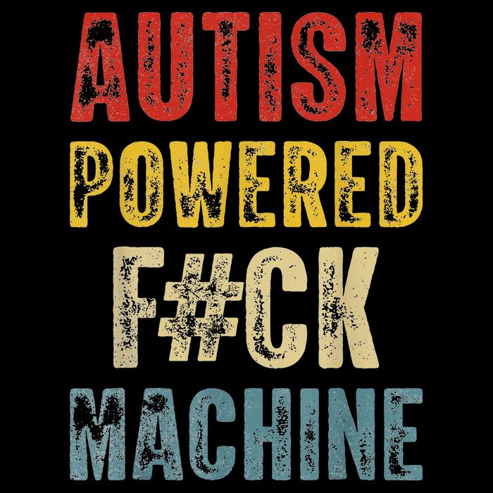 Autism Powered Fck Machine Retro Health Cooling Performance Long Sleeve Crew
