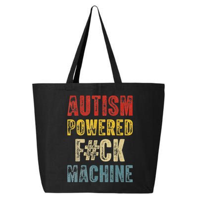 Autism Powered Fck Machine Retro Health 25L Jumbo Tote