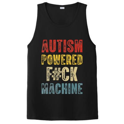 Autism Powered Fck Machine Retro Health PosiCharge Competitor Tank