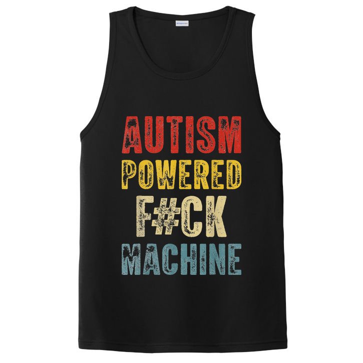 Autism Powered Fck Machine Retro Health PosiCharge Competitor Tank