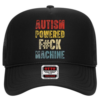Autism Powered Fck Machine Retro Health Trucker Hat
