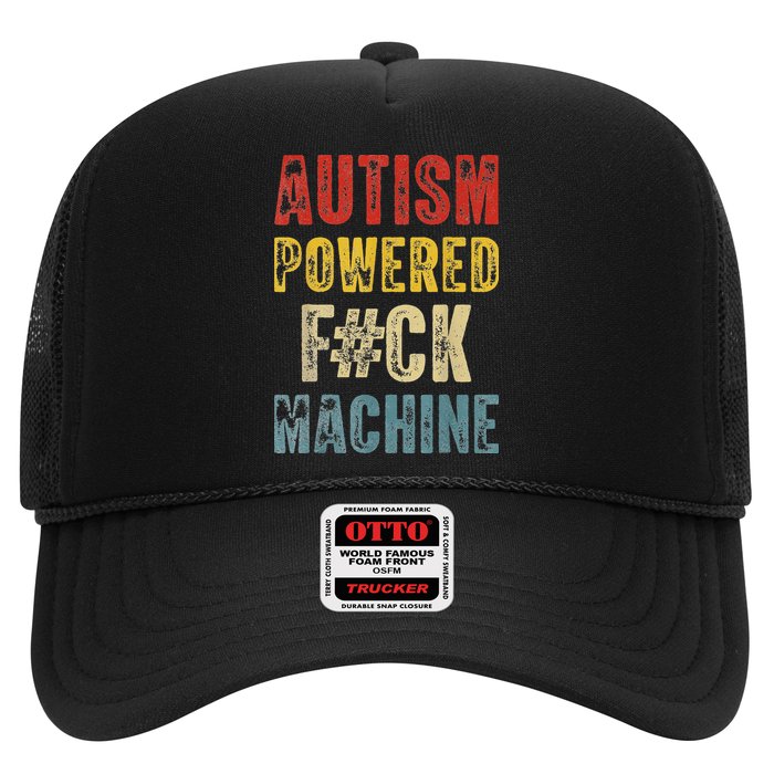 Autism Powered Fck Machine Retro Health Trucker Hat