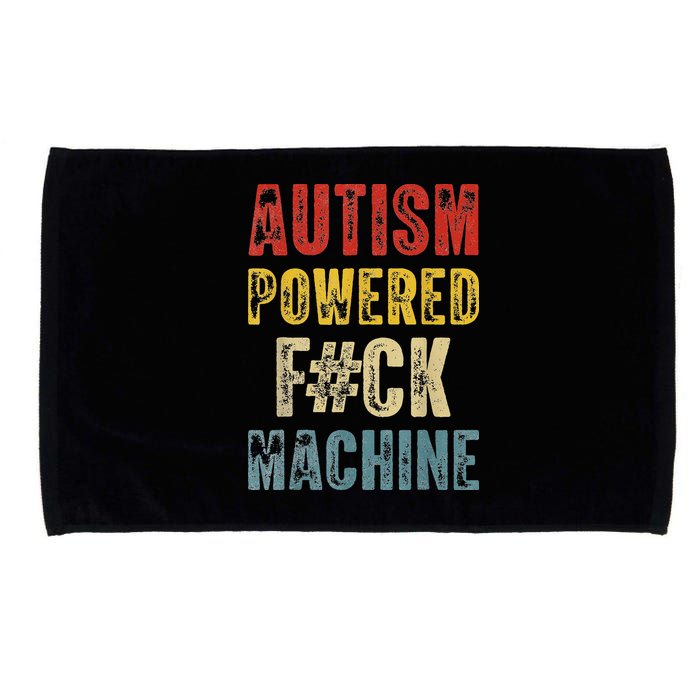 Autism Powered Fck Machine Retro Health Microfiber Hand Towel