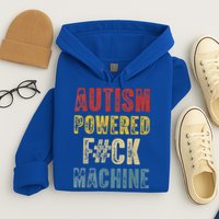 Autism Powered Fck Machine Retro Health Hoodie