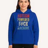 Autism Powered Fck Machine Retro Health Hoodie