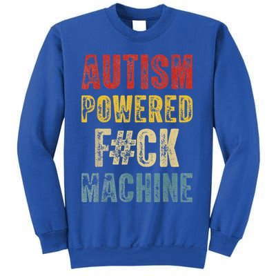 Autism Powered Fck Machine Retro Health Sweatshirt
