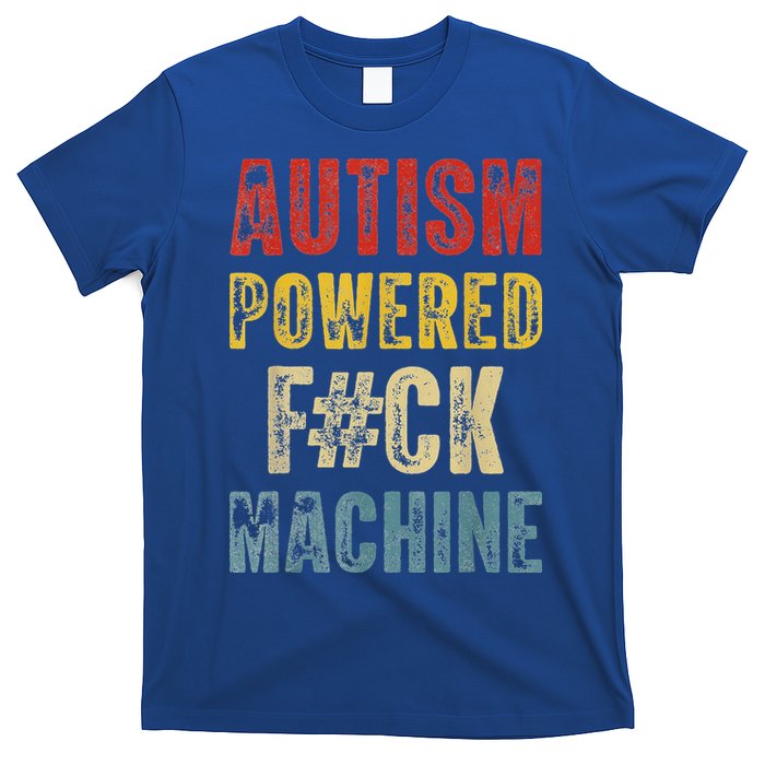 Autism Powered Fck Machine Retro Health T-Shirt