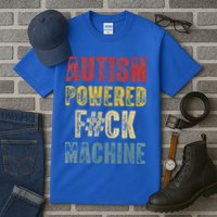 Autism Powered Fck Machine Retro Health Tall T-Shirt