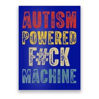 Autism Powered Fck Machine Retro Health Poster