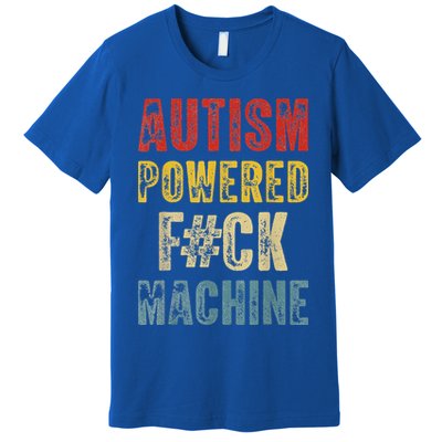 Autism Powered Fck Machine Retro Health Premium T-Shirt