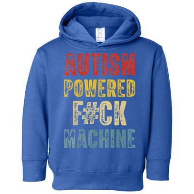 Autism Powered Fck Machine Retro Health Toddler Hoodie