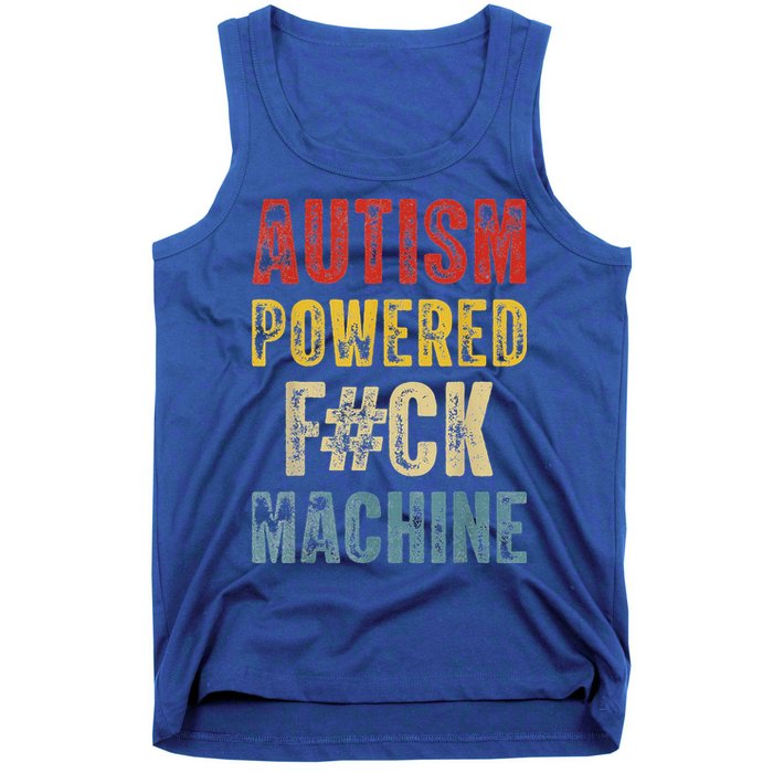 Autism Powered Fck Machine Retro Health Tank Top