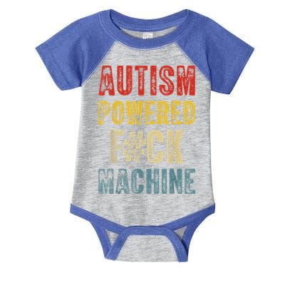 Autism Powered Fck Machine Retro Health Infant Baby Jersey Bodysuit