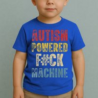 Autism Powered Fck Machine Retro Health Toddler T-Shirt