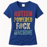 Autism Powered Fck Machine Retro Health Womens T-Shirt