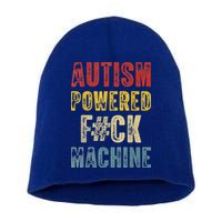 Autism Powered Fck Machine Retro Health Short Acrylic Beanie