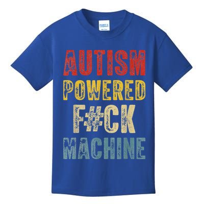 Autism Powered Fck Machine Retro Health Kids T-Shirt
