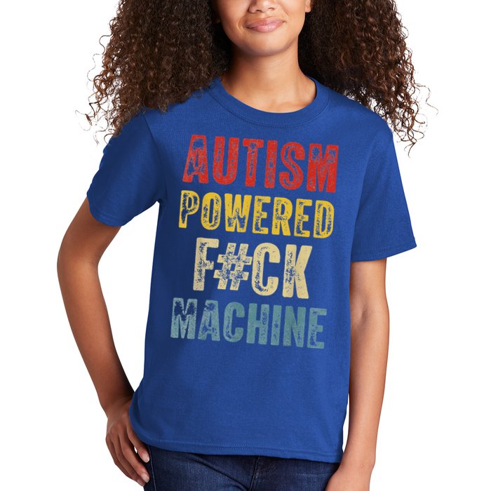 Autism Powered Fck Machine Retro Health Kids T-Shirt