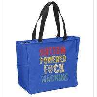 Autism Powered Fck Machine Retro Health Zip Tote Bag