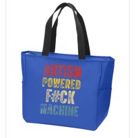 Autism Powered Fck Machine Retro Health Zip Tote Bag
