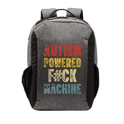 Autism Powered Fck Machine Retro Health Vector Backpack