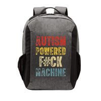 Autism Powered Fck Machine Retro Health Vector Backpack